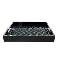 Black mother of pearl tray for hotels, villa, home